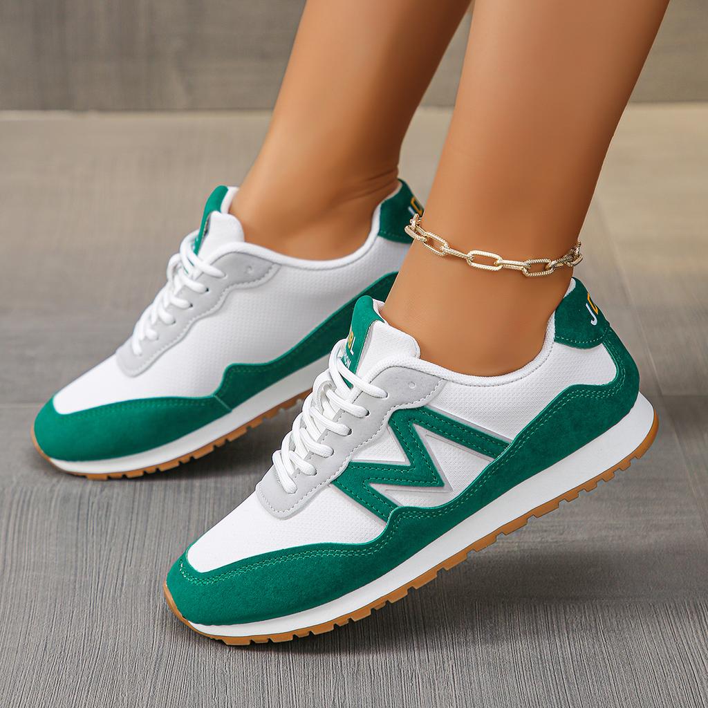 Fashion Lightweight Non Slip Sneakers for Women 2025 Spring Fashion Mix Color Flat Shoes Woman Soft Sole Casual Sports Shoes Plus Size