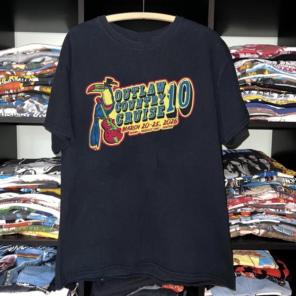 Trend Outlaw Country Cruise Festival Music 2026 Gift For Fan S-5XL T-shirt PA245 Unisex T-Shirt S