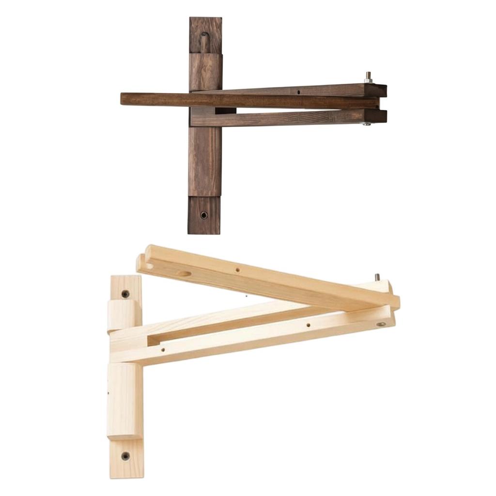 Wooden Wall Mounted Lamp Bracket Adjustable Folding Arm Pendant Light Home Decor for Bedroom Living Room