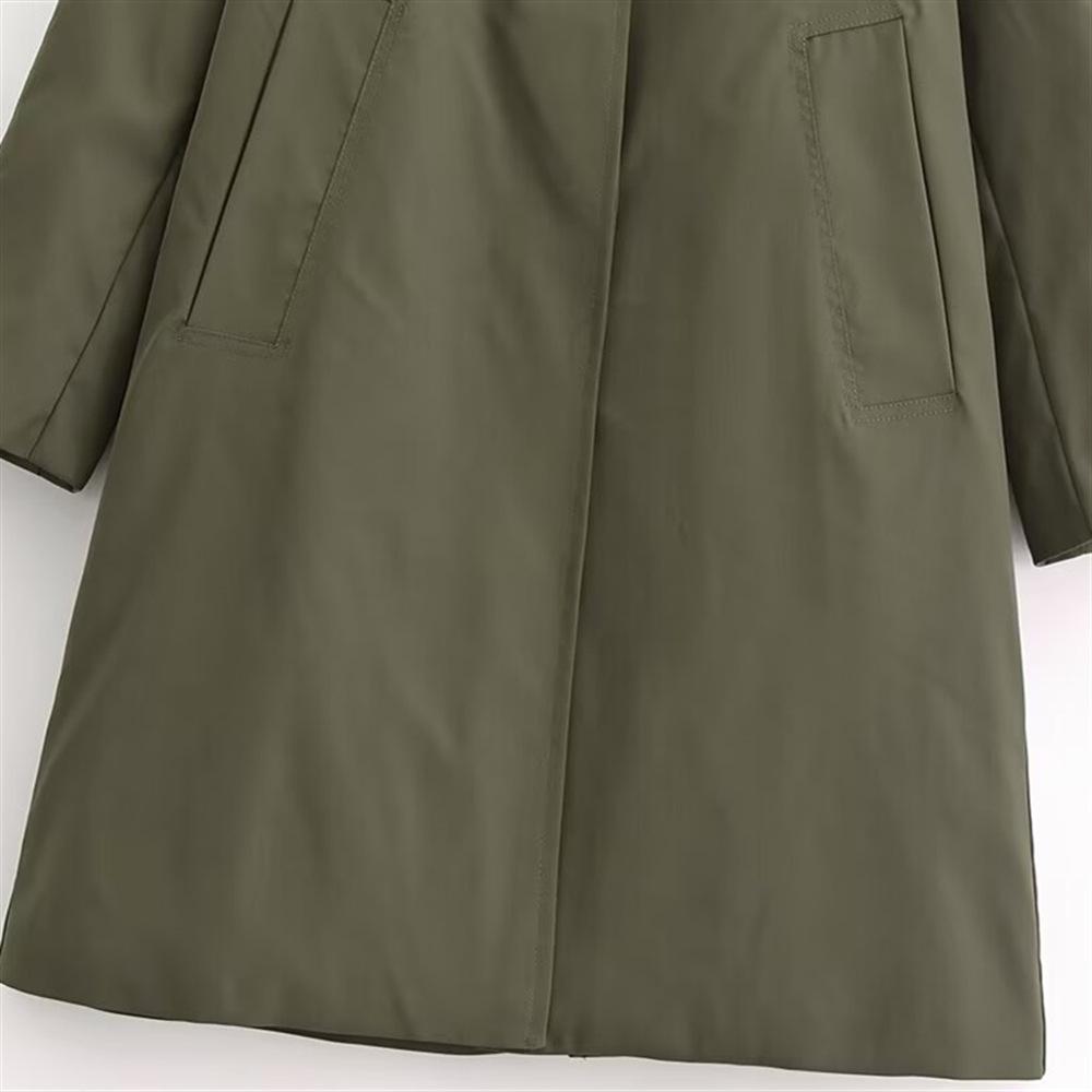 Women's 2024 Autumn/Winter Korean Loose Lapel Trench Coat