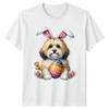 Fluffy Havanese Dog Wearing Bunny Unisexs TShirt Havanese Dog Easter Gift