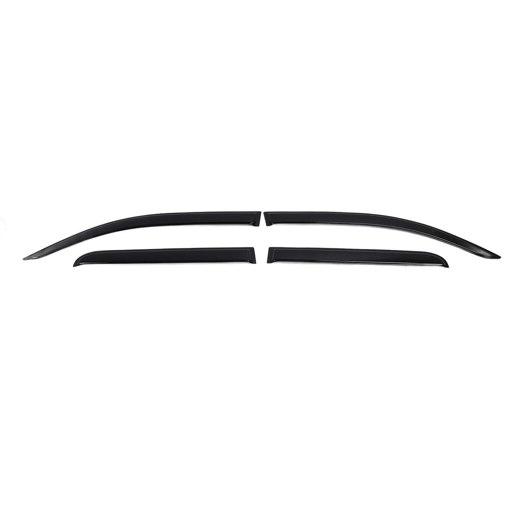 4 stk Utvendig montert ventil Visir blank svart Beskyttende stilig utseende Høystyrke vindu Rain Guard S