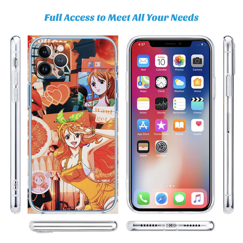 One Piece Nami Phone Case for Motorola Edge 20 30 S30 40 50 Fusion Lite Plus Pro Neo Ultra One Hyper Power Action Zoom Macro Vision