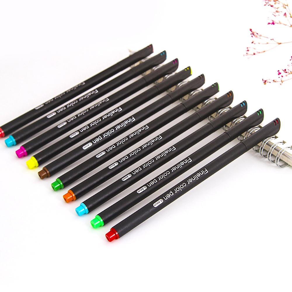 12 Leuchtende Farben Fineliner Farbige Stifte 0,4 mm Feine Spitze Farbige Stifte Marker Set für Journaling Notizen Schreiben Zeichnen