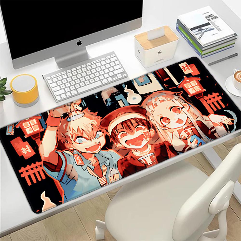 Toiletbound Hanakokun Mousepad HD Printing Computer Gamers Locking Edge Nonslip Mouse Pad XXLxcm Keyboard PC Desk Pad