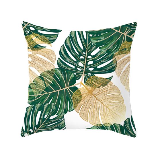 Наволочка модная мягкая на ощупь портативная наволочка гладкая молния наволочка с растением наволочка для гостиной A