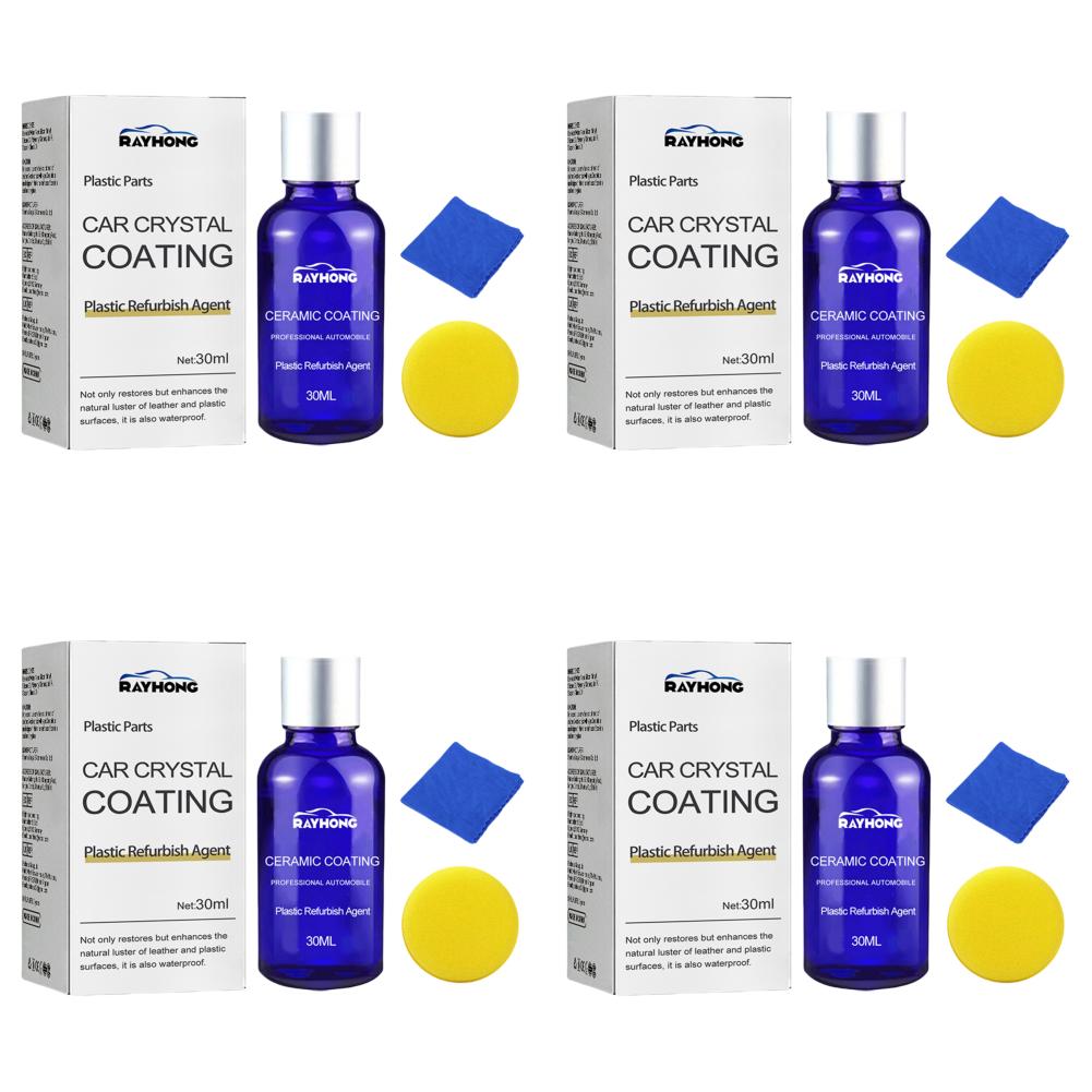 150ml Plastic Parts Refresher Agent Car Ceramic Coating with Sponge Plastic Refurbishment Ceramic Coating Ceramic Coating Agent