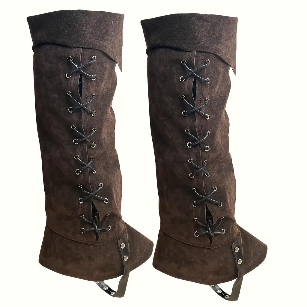 Medieval Gabriel Sudes Boot Covers Renaissance Gaiters Boot Covers Halloween Cosplay Shoe Covers Stage Props Pirate Boots