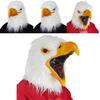 Halloween Tiermaske mit Latexmaterial Weißer Kopf Adler für Kostümdeko