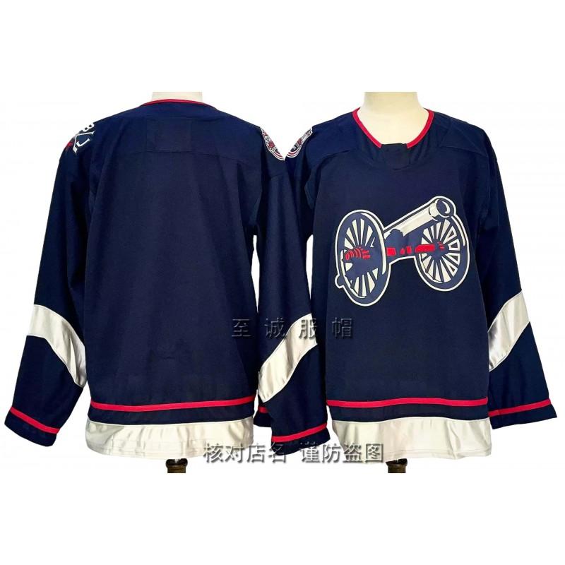 Mens Ice Hockey Jersey Training Shirt Vintage Style Cotton Blend Sportswear With Embroidered Number 8