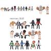 Skibidi Toilet Man PVC-Figuren-Set 16 Teile 6-10 cm Höhe