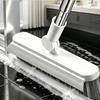 Replaceable Brush Head Bathroom Cleaning Brush Long Handle Glass Wiper Glass Scraping Brush Shower