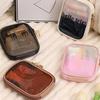 Borsa Trasparente in PVC per Cosmetici da Viaggio Portatile Mini Impermeabile Borsa per Rossetto Cosmetico Grande Apertura con Cerniera Borsa a Mano da Esterno