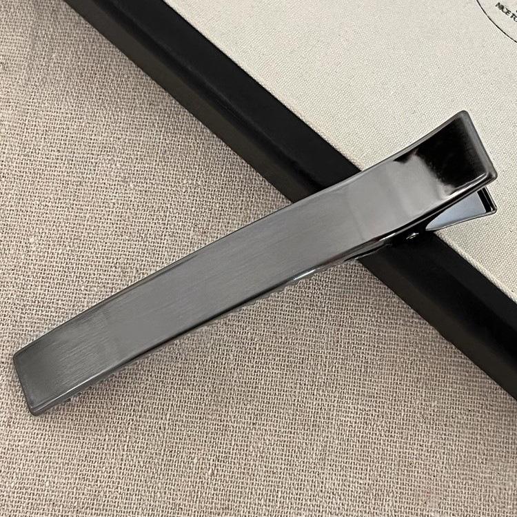 

Высококачественная заколка для волос из матового металла, зажим для бокового уха, большой зажим в виде утиного клюва, шпилька, женская заколка с одним словом, аксессуары для волос.