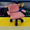Car Ornaments Mini Capybara Figurine on 360 Degree Swivel Chair Relaxed Posture with Bubblegum Detail Cute Desk Toy for Car Dashboard Office Shelf