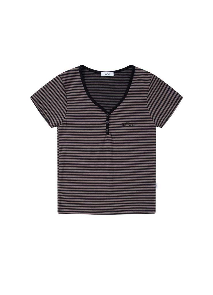 Aejeuon Candy Stripe T/Black