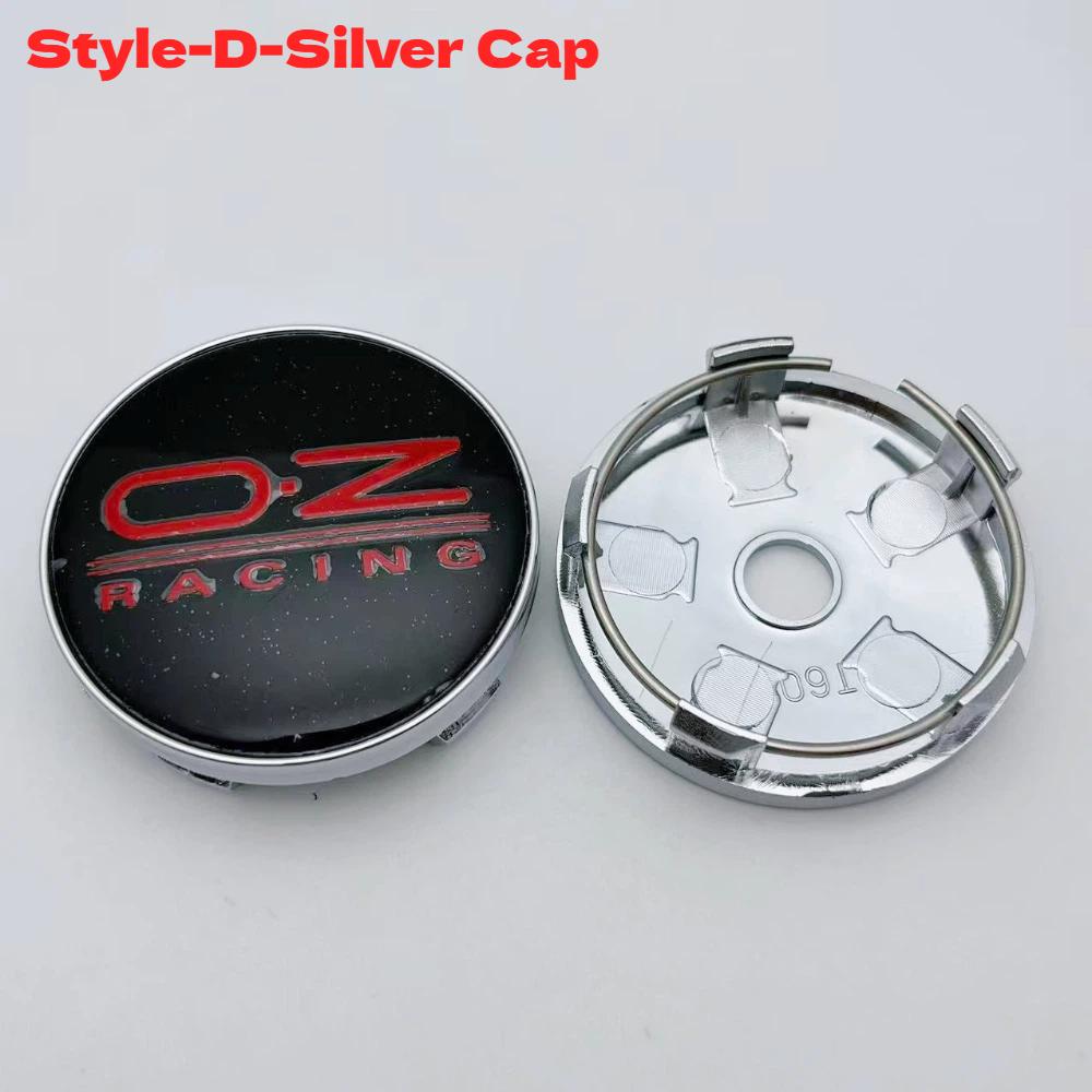 4pcs 60MM Car Wheel Center Caps With OZ O.Z Racing Logo Emblem Wheel Hubcaps Auto Rim Hub Cover Car Accessories