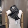 Men's Winter Lightweight and Warm TR Fleece Check Muffler RN4C063