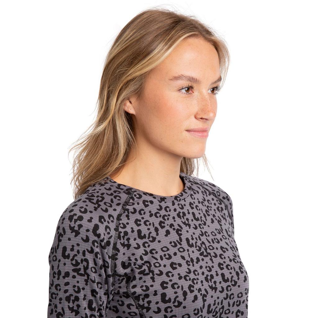 Womens/Ladies Elianne Leopard Print Base Layer Top