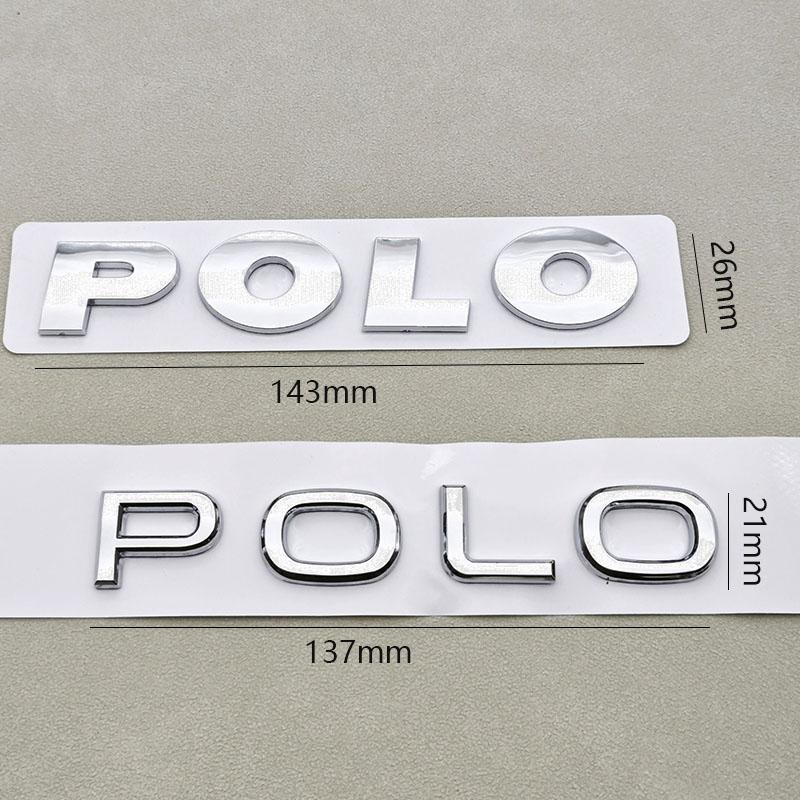 2026 Hot For Volkswagen VW 3D ABS Logo Polo Letters Badge Car Rear Trunk Emblem Sticker for Volkswagen VW Polo 4 5 6R 6C 6N 9N M