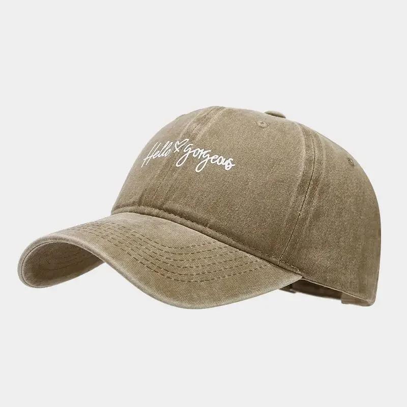 Spring and Summer Cotton Letter Print Casquette Baseball Cap Adjustable Outdoor Snapback Hats for Men and Women 257