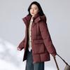 Down Cotton-padded Clothing Women's Winter Medium and Long Models, New Women's Loose Casual Thickened Cotton-padded Jacket