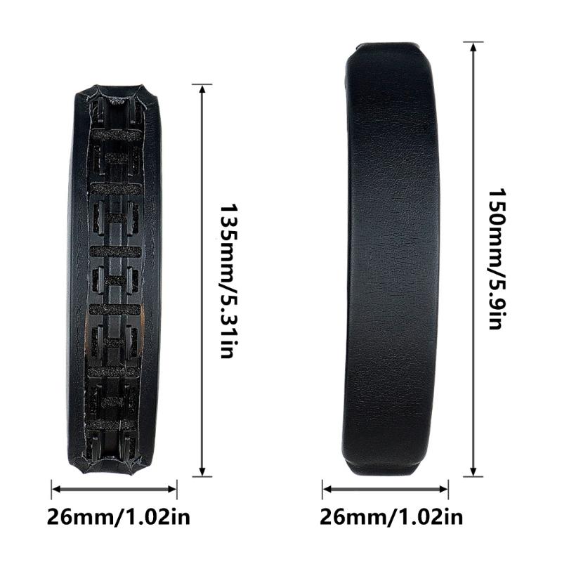 Easily Replaced Leather Headband Head Beam for QC35II QC45 Headphones Top Headband Fix Part