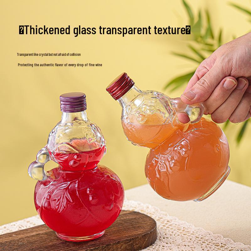Fruit Wine, Milk Tea, Coffee, Gourd Health Wine Glass Bottle Ornament