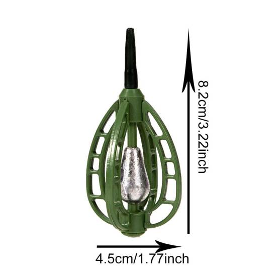 20/30/40/50g Karpfenfutterkorb Outdoor-Angeln Köderkäfig Tackle Werkzeug Zubehör