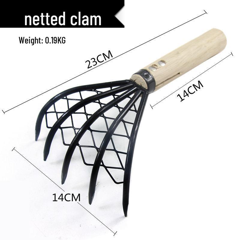 Набор пляжных грабель из нержавеющей стали для выкапывания моллюсков, устриц, морских гребешков и сбора улиток
