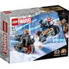 LEGO Super Heroes Black Widow and Captain America Touring Toy Building Set for Kids Ages 6-9