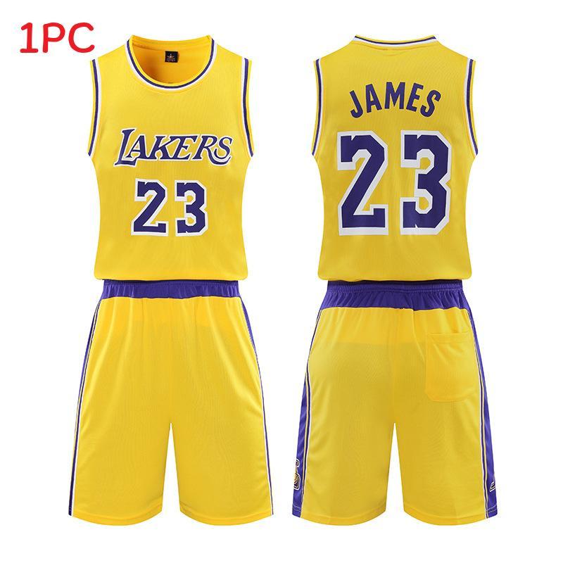 Lakers Lebron James Kosárlabda Mezsese Szett Gyorsan Száradó Anyaggal Gyerekeknek és Felnőtteknek