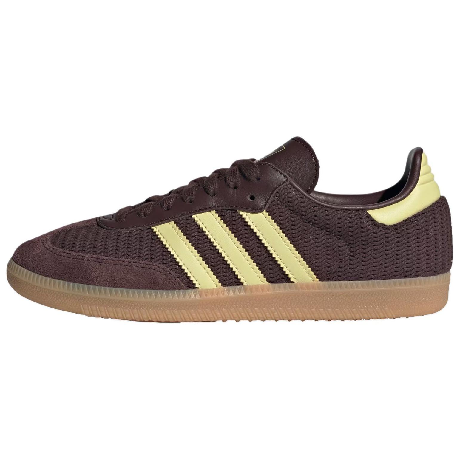 

Adidas Samba OG Shadow Brown Powder Yellow женские кроссовки Gum-3 JR8167 40⅔
