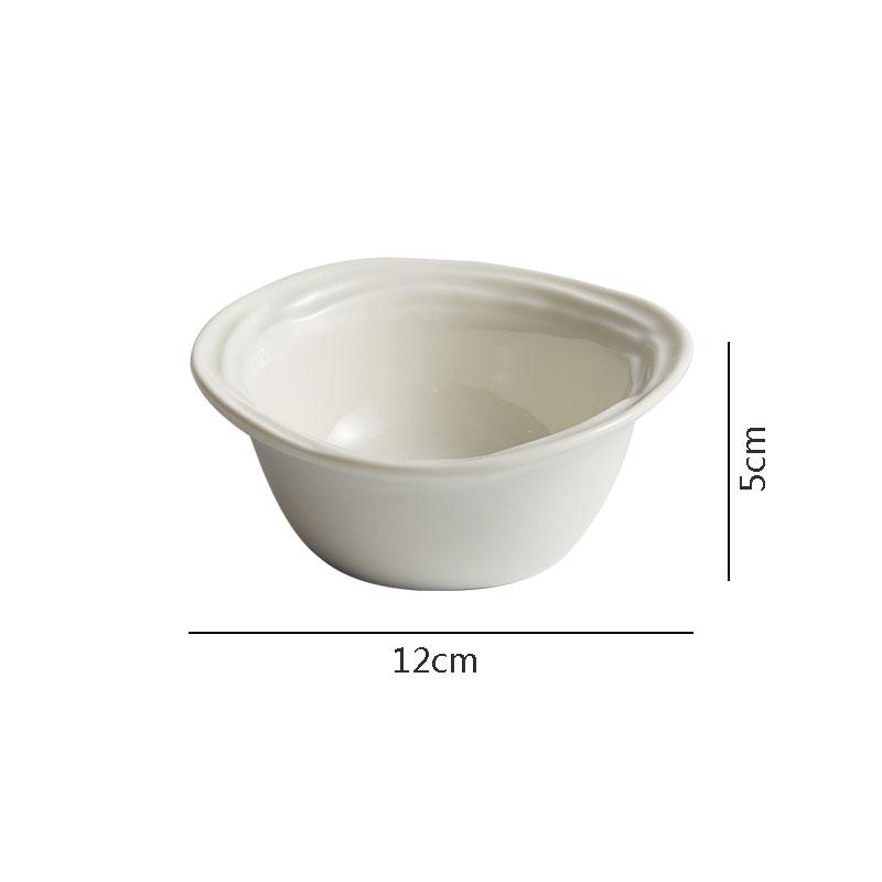 

Однотонная керамическая суповая миска с рисунком в виде волн, ресторанная десертная миска, фруктовая салатница, специальная посуда для молекулярной кухни