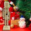 Wooden Nutcracker Ornaments Unpainted Paint Your Own DIY Christmas Nutcracker Figures for Living Room Decoration