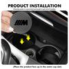 AZXN6 For BMW 2Pcs Car Carbon fiber Water Cup Pad Anti-slip Coaster Mat Water Cups Slot Cushion M3 M5 E36 E39 E46 E60 E61 E64 E70 E71