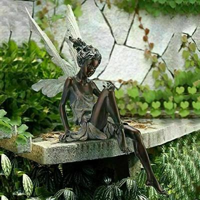 Einfache Blumenfee-Statue Gartendekoration Verandaskulptur Hausgartendekoration Landschaft
