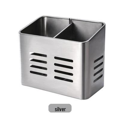 Porte-baguettes à double compartiment en acier inoxydable Wutuo