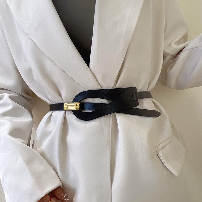 Belt Women'S Fine Decorative Dress Simple Women'S Fine Belt Adjustable Skirt