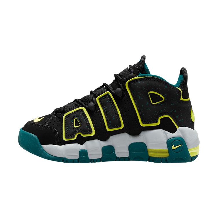 Ny Nike Air More Uptempo Low 'Black Geode Teal' GS DZ2809-001