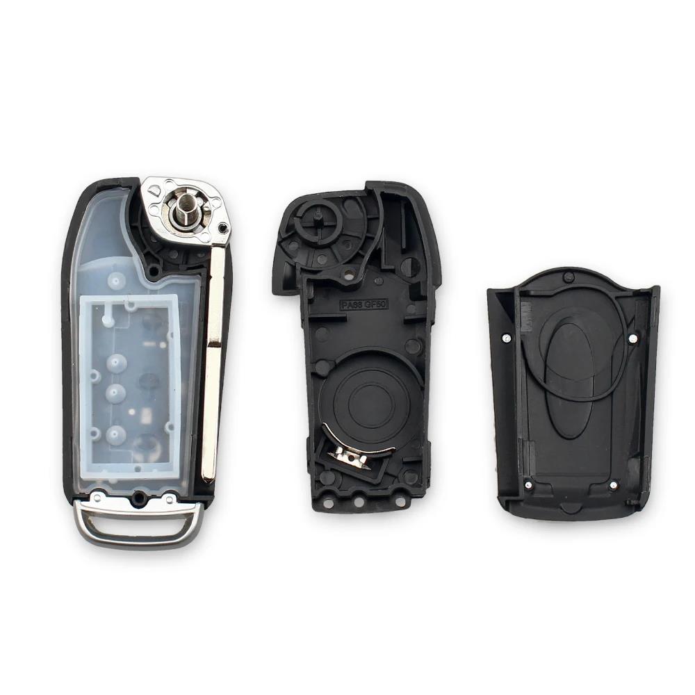 KEYYOU 3 Buttons Modified Flip Folding Remote Control Car Key Shell For Ford Focus 2 3 Mondeo Fiesta Galaxy C-MAX Key Fob Case