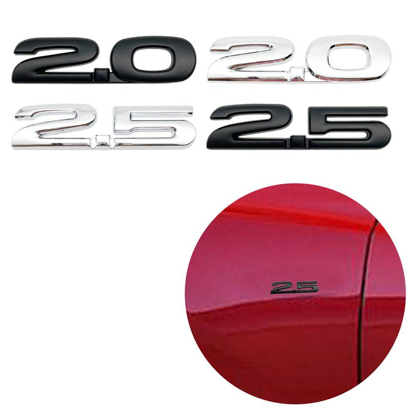 3D Metal Car Styling AWD 2.0 2.5 Emblem Car Rear Tail Trunk Sticker For M3 M5 MAZDASPEED MS Badge Decal Front Grill Decor