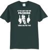 PACKERS MITTELFINGER HARDCORE FOOTBALL FAN GRÜNES T-SHIRT JERSEY