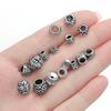 1pcs/lot 925 Sterling Silver Various Shape Silver Color Beads For DIY Jewelry Necklace Bracelets Making Supplies Accessories