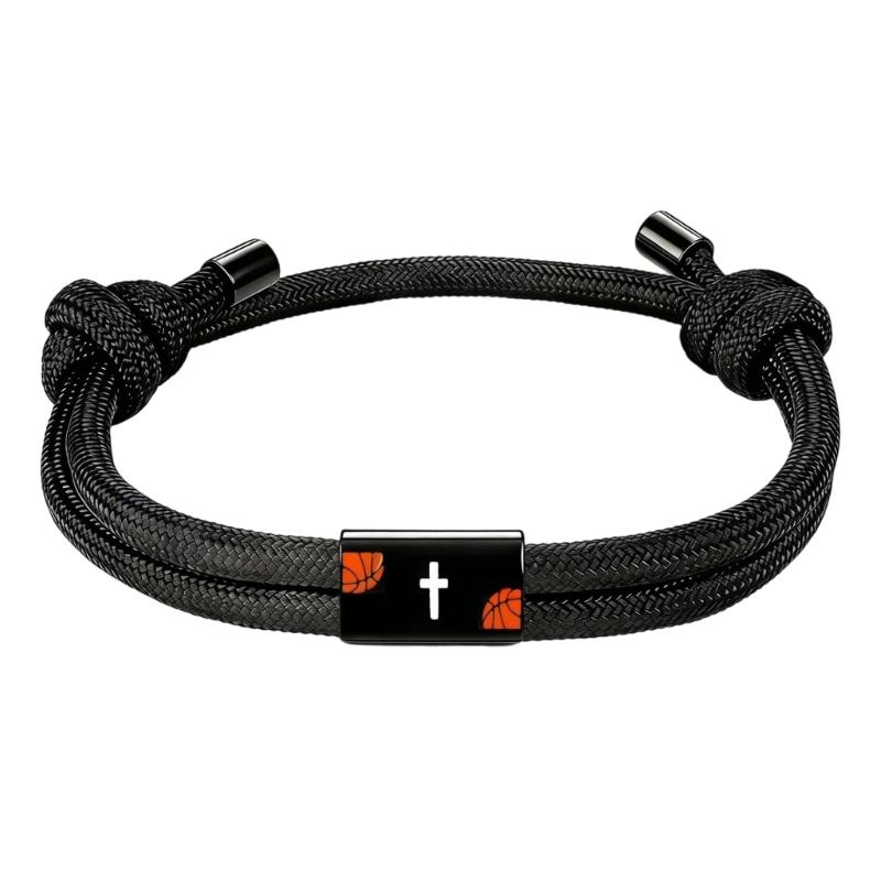 A52E Portable Breathable Athletic Wristband With Elegant Crosses Detailing
