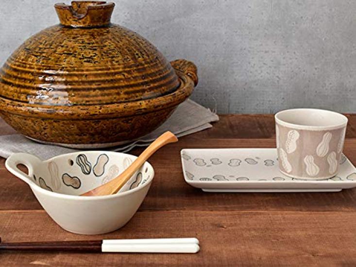 Tableware East Tonsui One-handed Small Bowl, Fruitful, 4 Pattern Set, Japanese Tableware, Serving Pot, Hotpot Food, Small Bowl, Pot, Tableware,