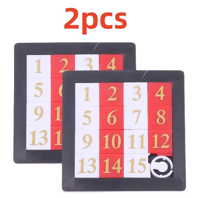 

Early Educational Math Toy Developing For Children Plastic 1-15 Number Puzzles Kids Toy Sliding Puzzle Toy 15 Tiles Logics Game