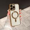 For Iphone 17 New Electroplated Magnetic Phone Case For Iphone 17 Pro Max Translucent Shockproof Bumper Soft Cover 17 Air Cases