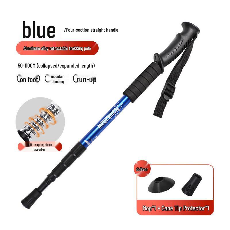 Professional Telescopic Folding Trekking Poles - Anti-slip Unisex Hiking Climbing Sticks