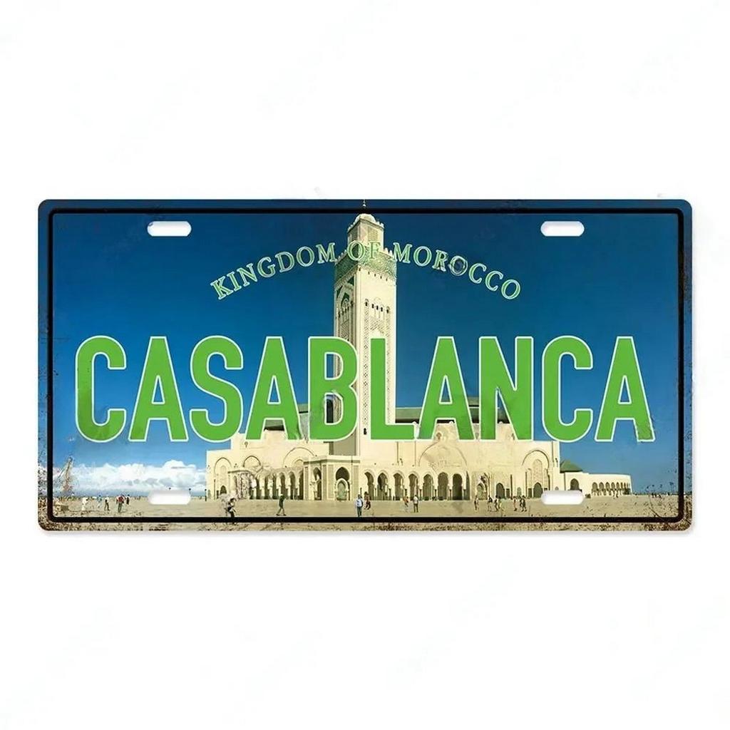 Barcelona Asntoniri Milano Chicago Metal Tin Signs Vintage Plaque Auto Plate Embossed Tag Garage Bar Pub Clubs Home Wall Decor